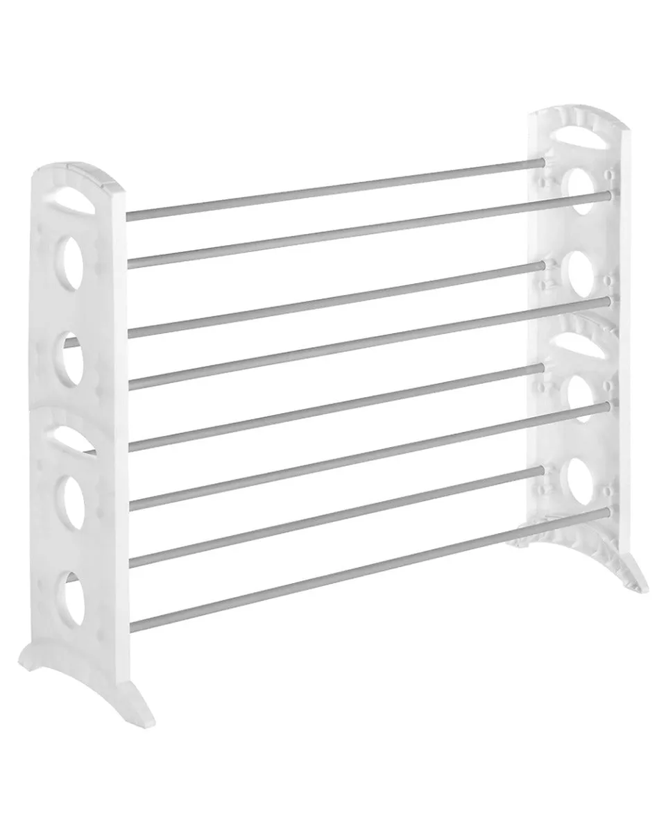 Floor 20 Whitmor White Rack Hot offer Stand Pair Shoe Monthly deal