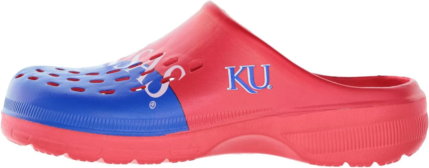 FOCO Men's NCAA Colorblock Big Logo Clog