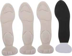 Foot Support Insoles Absorption Massage Sponge Insoles for Foot Pain Relief Thicken and Comfortable 2 Pairs of Shoes Insoles Pack