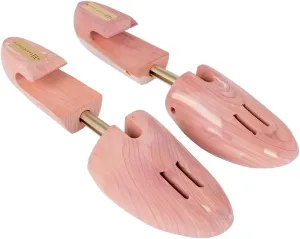 FootFitter Cedar Shoe Trees for Men, Full Block Wide Heel Hook Shoe Shaper, Premium USA Grown Cedar Wood Shoe Trees