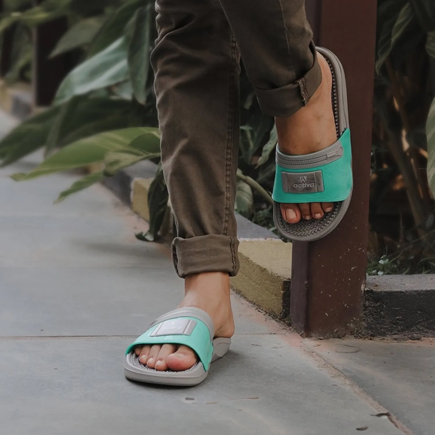 Footwear Flexibility: ACTIVA Men's Slide Sandals
