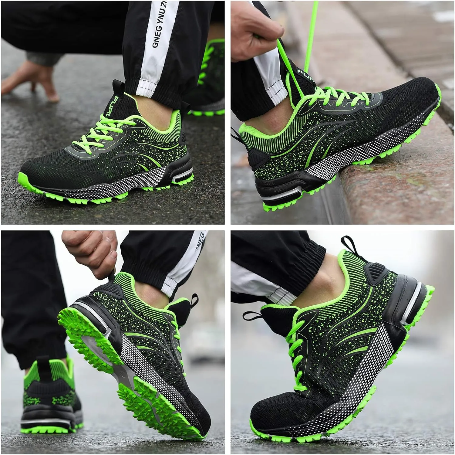 Furuian Steel Toe Shoes for Men Women Lightweight Safety Shoes Comfortable Steel Toe Sneakers Warehouse Industry Work Shoes