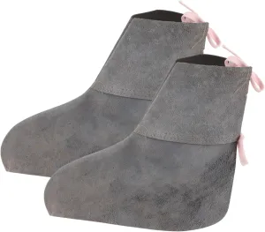 Gadpiparty 1Pair Cowhide Welder Shoe Protectors Protective Covers for Welding Boots Durable and Heat Resistant Foot Protection