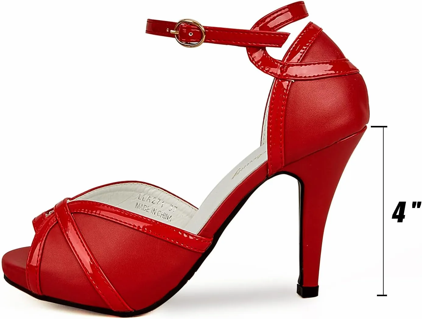 getmorebeauty Peep Toe Heels for Women Sexy Strappy High Heels Ankle Strap Heeled Sandals