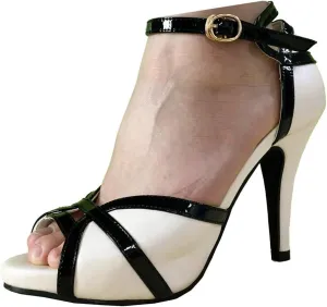 getmorebeauty Peep Toe Heels for Women Sexy Strappy High Heels Ankle Strap Heeled Sandals