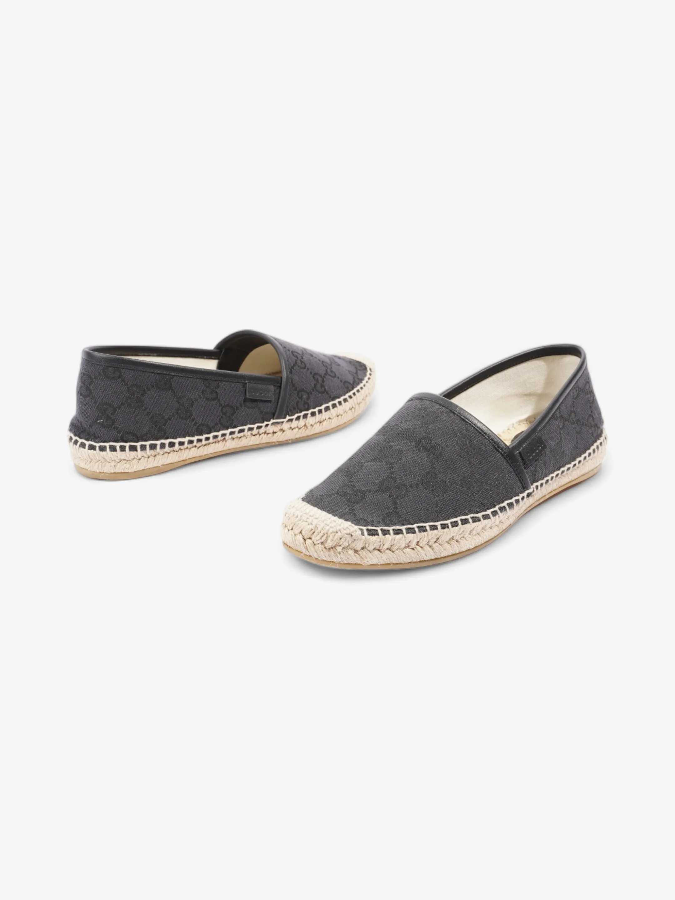GG Espadrilles Black Canvas EU 37.5 UK 4.5