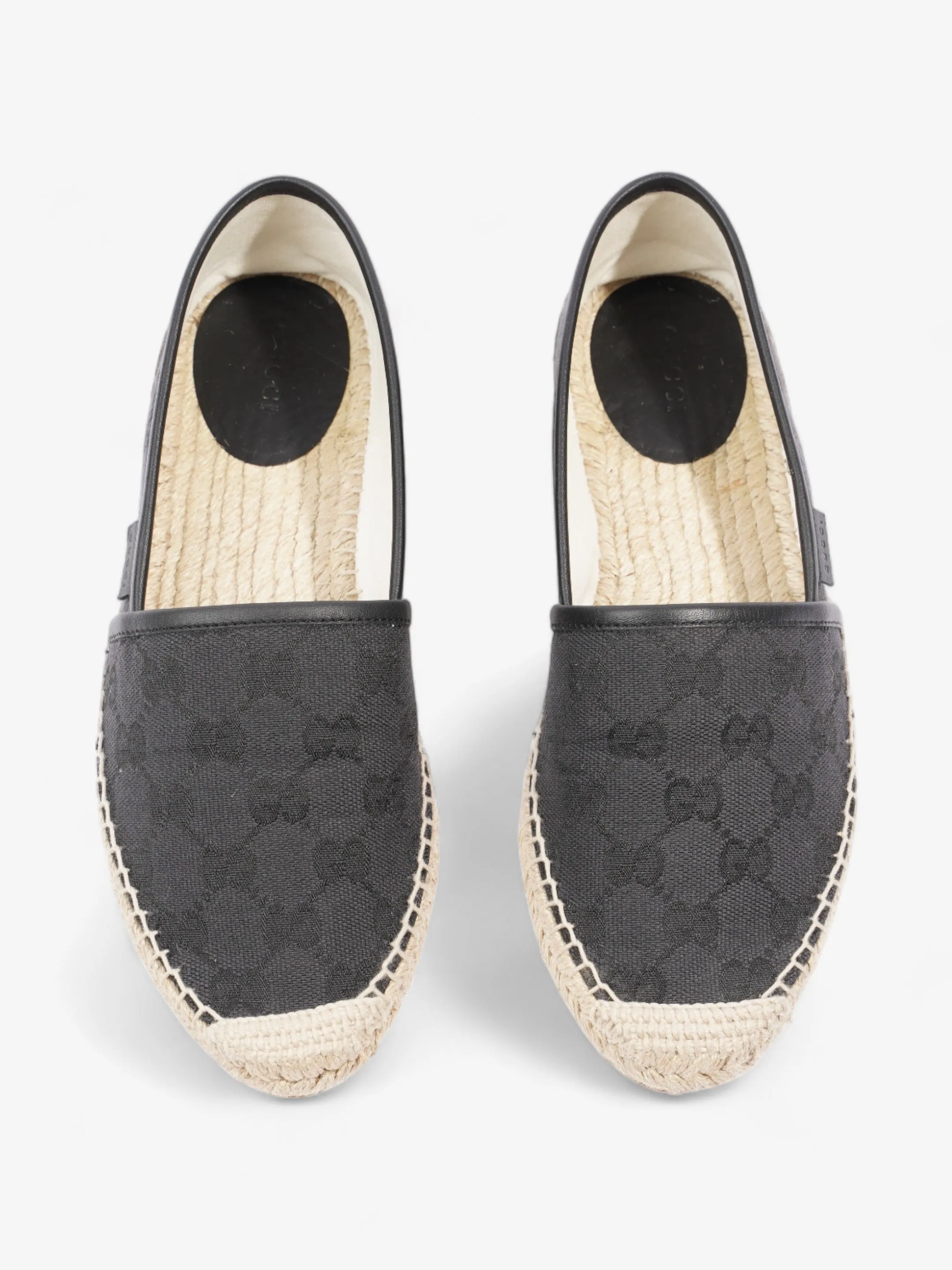 GG Espadrilles Black Canvas EU 37.5 UK 4.5