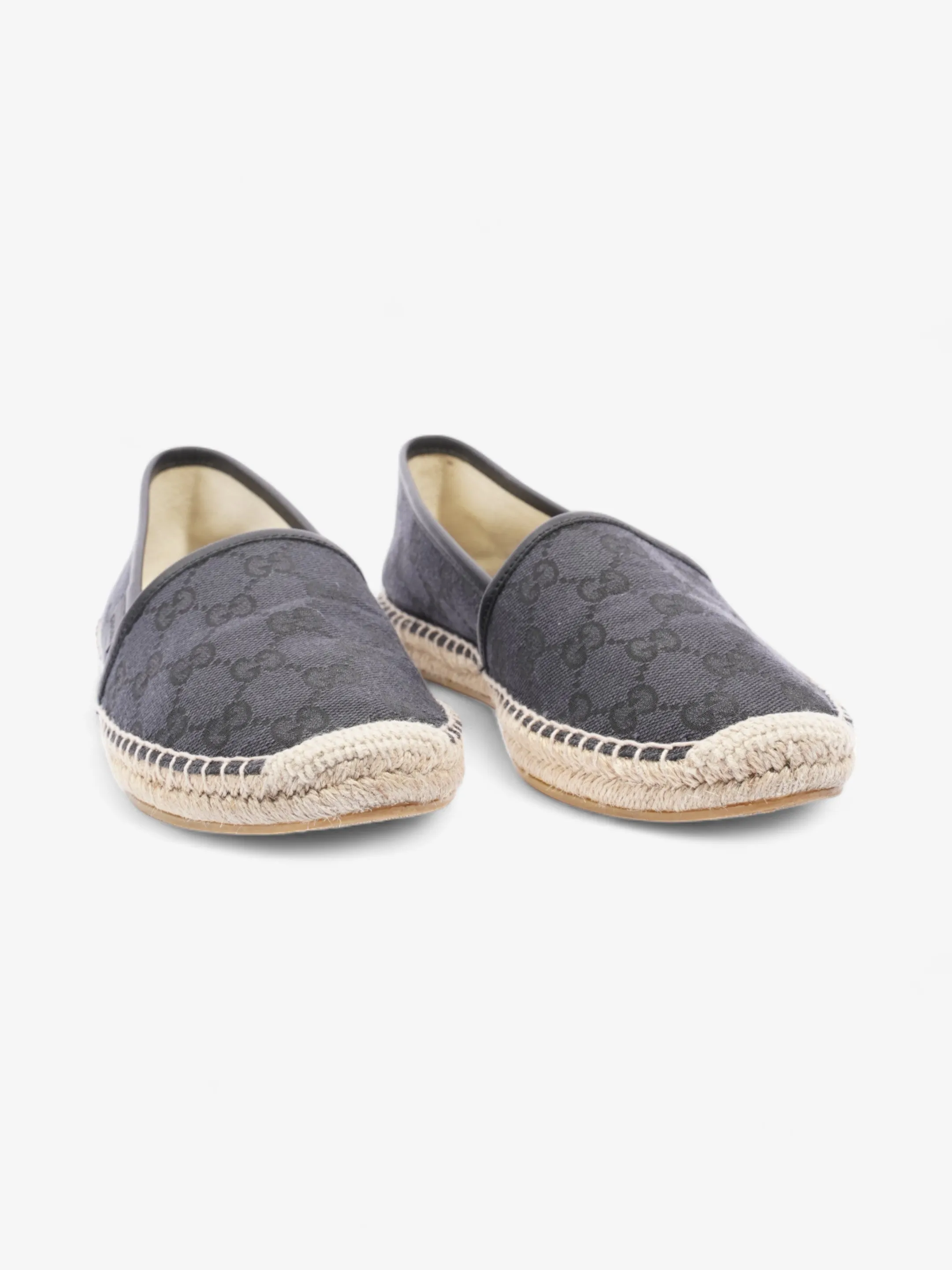GG Espadrilles  Black Monogram  Canvas EU 38.5 UK 5.5