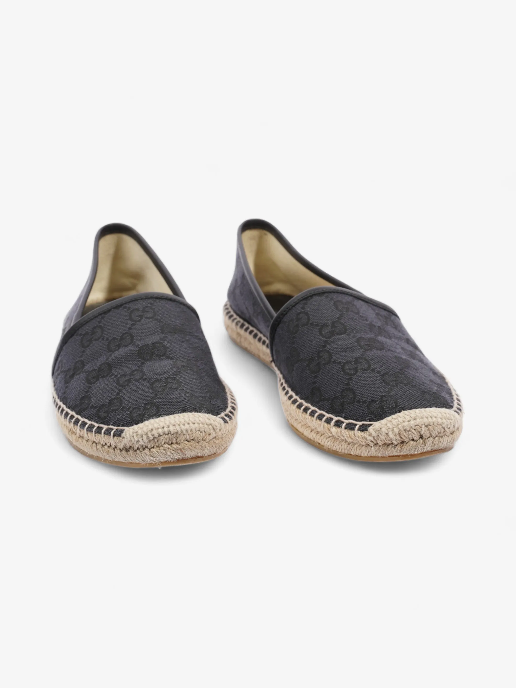 GG Espadrilles  Black Monogram  Canvas EU 38.5 UK 5.5