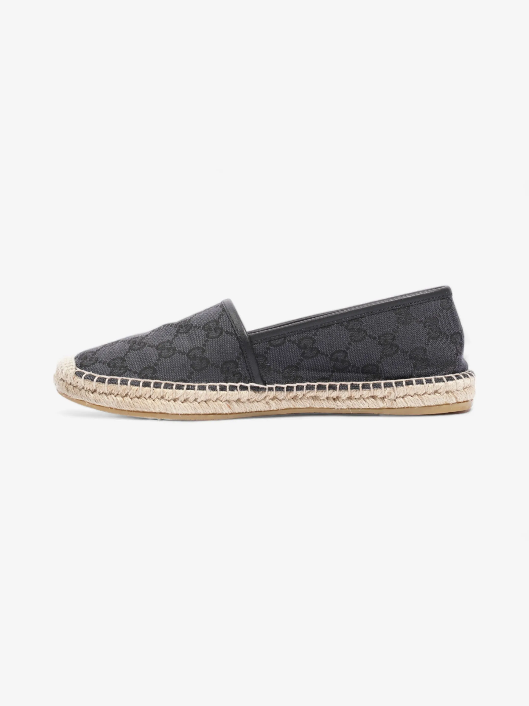 GG Espadrilles  Black Monogram  Canvas EU 38.5 UK 5.5
