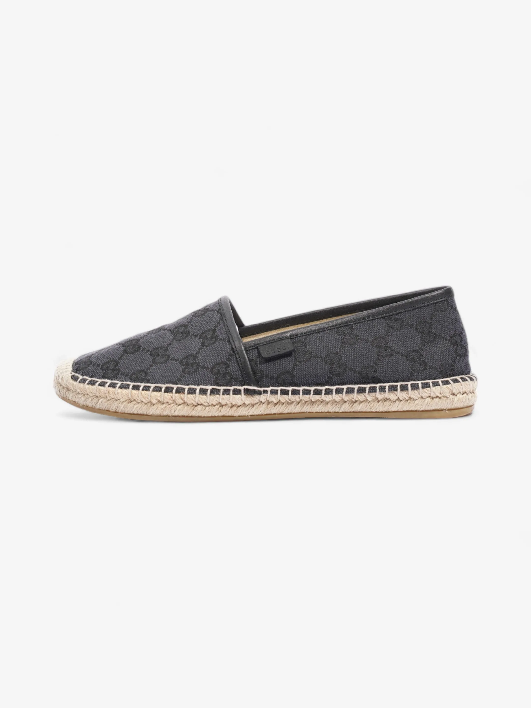 GG Espadrilles  Black Monogram  Canvas EU 38.5 UK 5.5