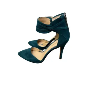 Gianni Bini Suede Ocean Green Heels Sz 6.5