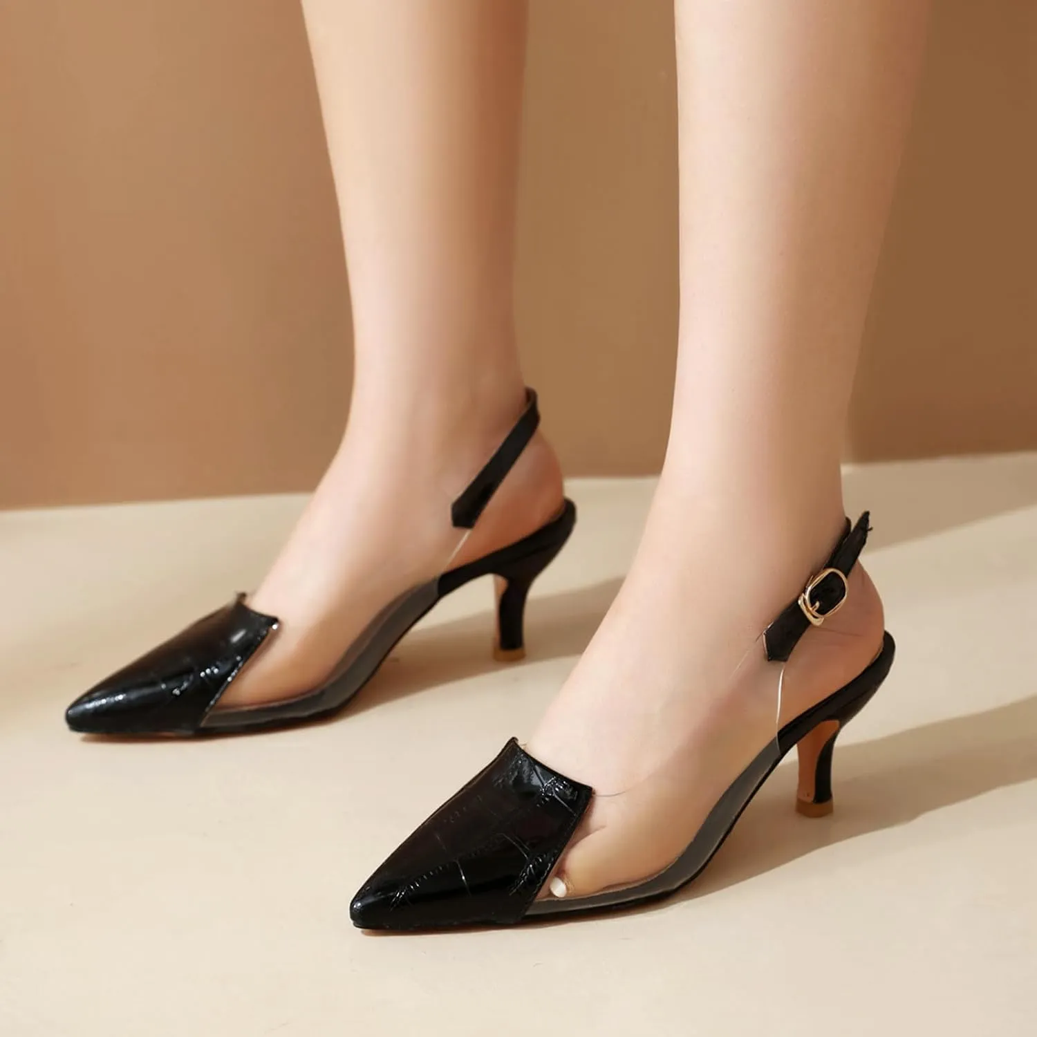 Gicoiz Kitten Heels Women Sandals Ankle Strap