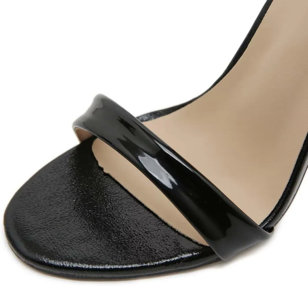 Gold High Heels Butterfly Back Sexy Stiletto Pumps Open Toe Sparkly Ankle Strap Heels Sandals Dress Shoes for Women