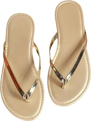 GORGLITTER Women's Flip Flops Summer Beach Sandals for Women 2025 Comfortable Thong Flats Slippers
