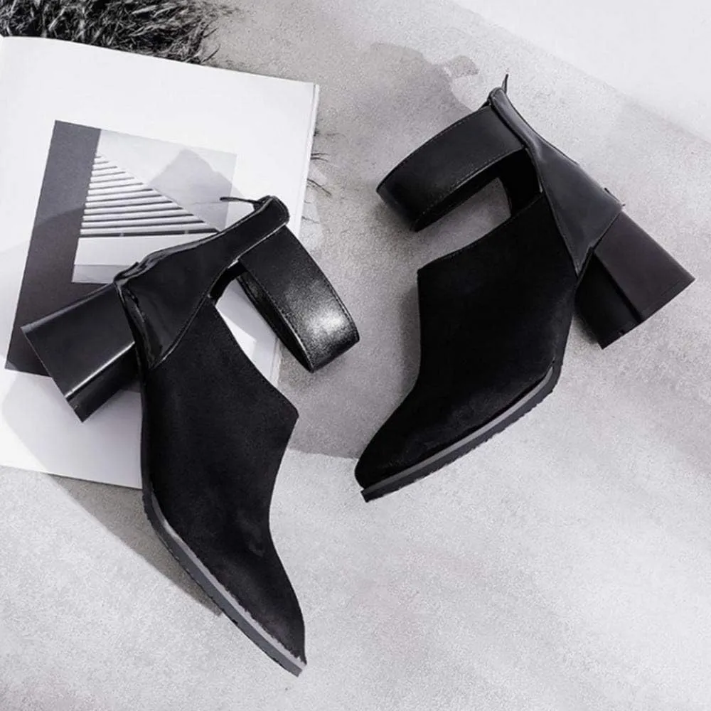 Gracemee Women Fashion Summer Boots Block Heels