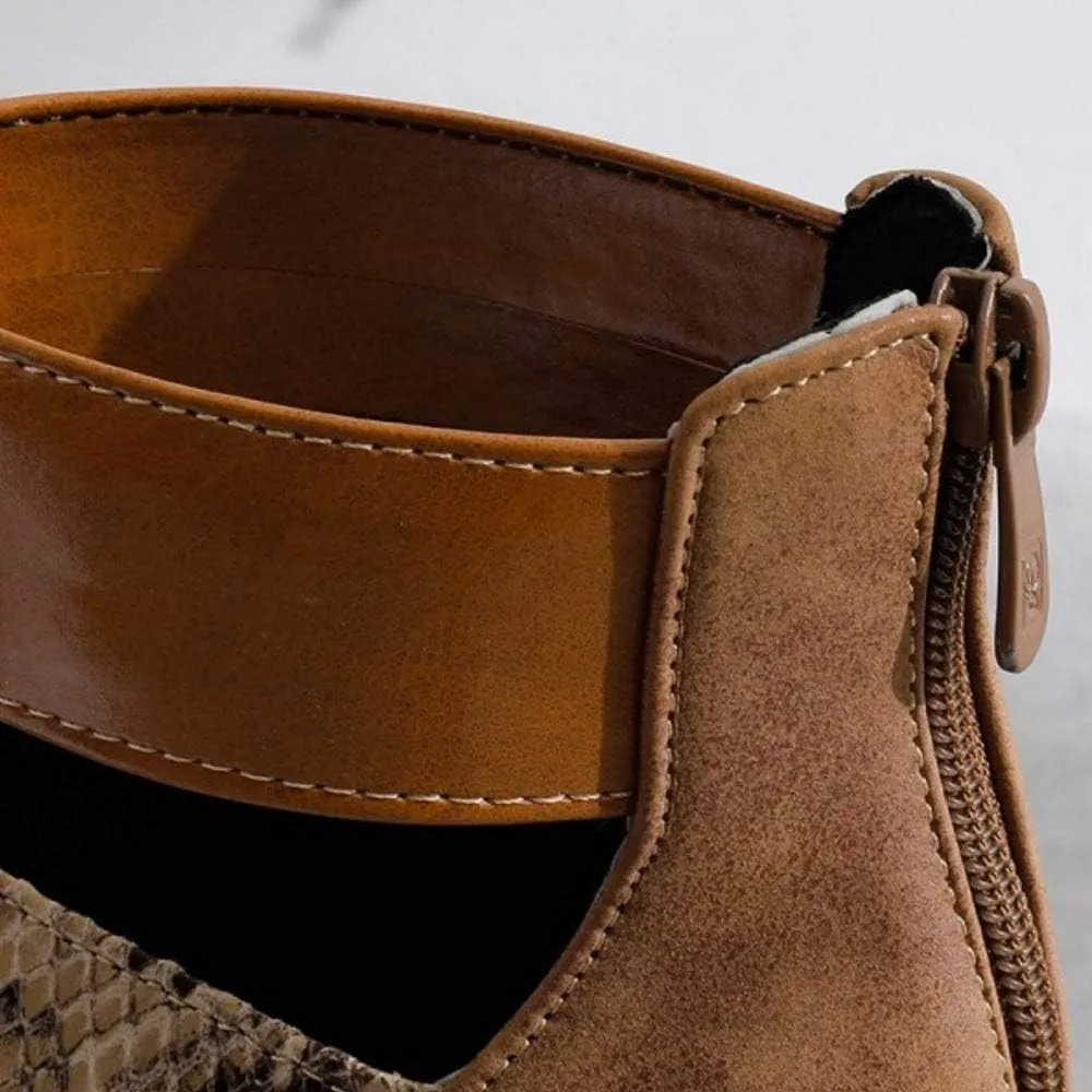 Gracemee Women Fashion Summer Boots Block Heels
