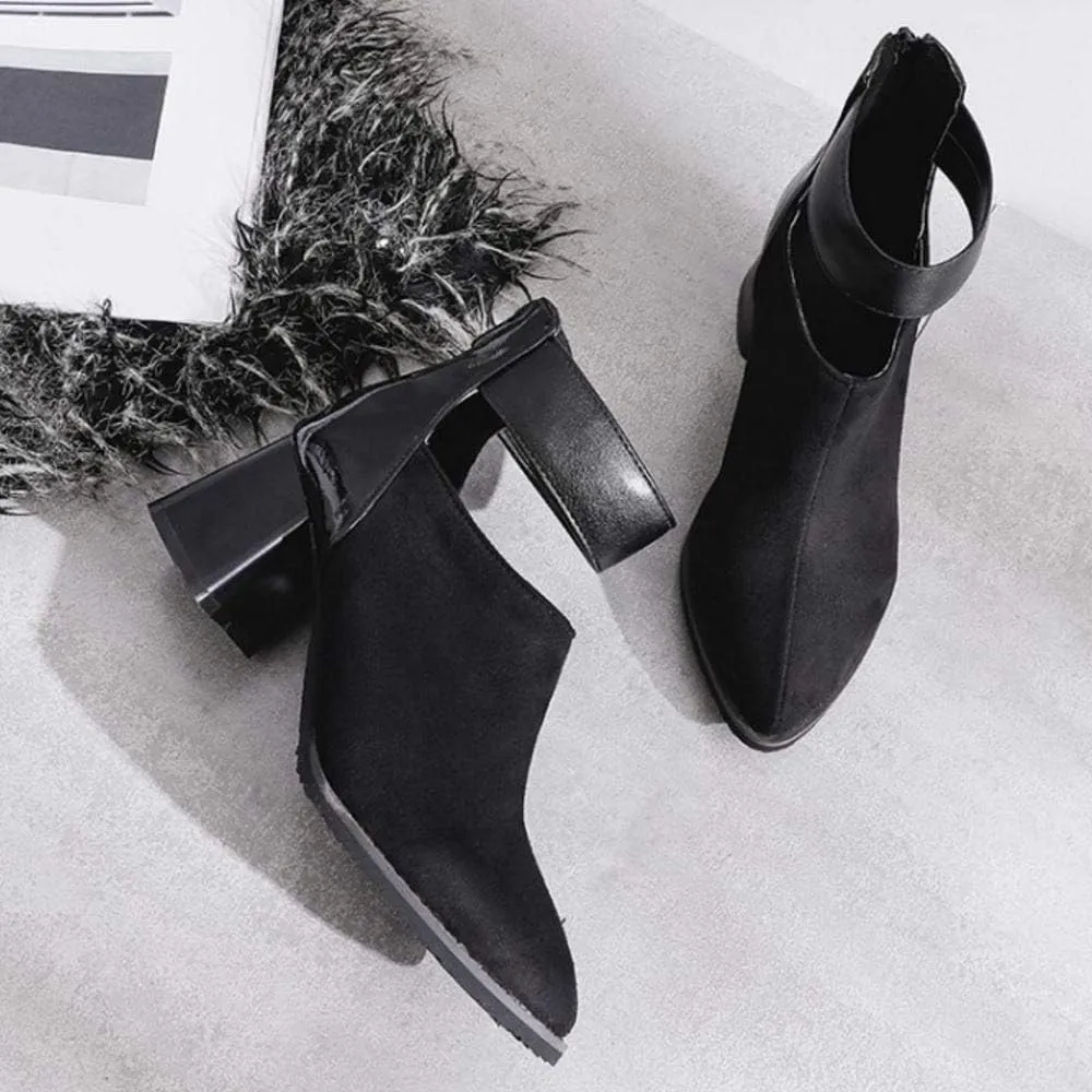 Gracemee Women Fashion Summer Boots Block Heels