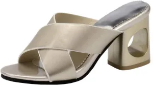 Gracemee Women Fashion Summer Shoes Block Heels Slide Sandals