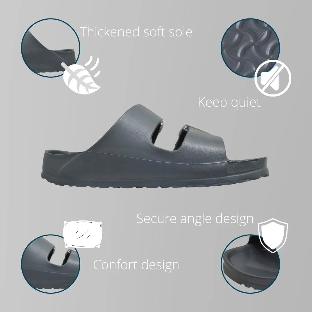 greenbox Women's Adjustable Slip-On EVA Double Buckle Slide Sandals - Lightweight and Comfortable Summer Footwear