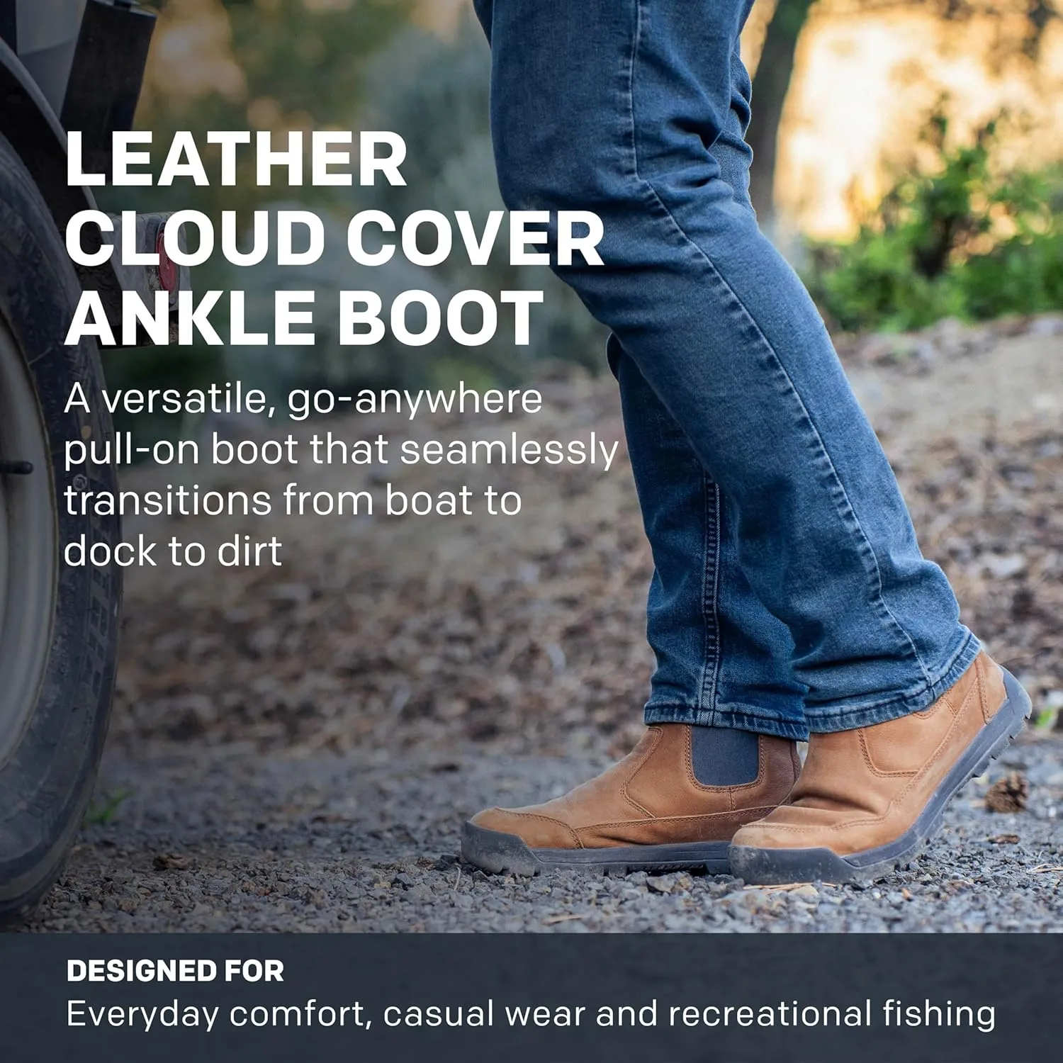 Grundéns Cloud Cover Leather Boots - Waterproof Ankle Rain Boot, Everyday Chelsea Boots, Durable Safety Toe Non Slip Work Shoe