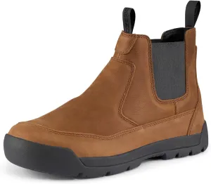 Grundéns Cloud Cover Leather Boots - Waterproof Ankle Rain Boot, Everyday Chelsea Boots, Durable Safety Toe Non Slip Work Shoe