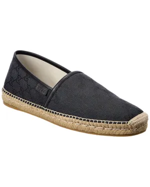 Gucci GG Canvas Men Espadrilles In Black