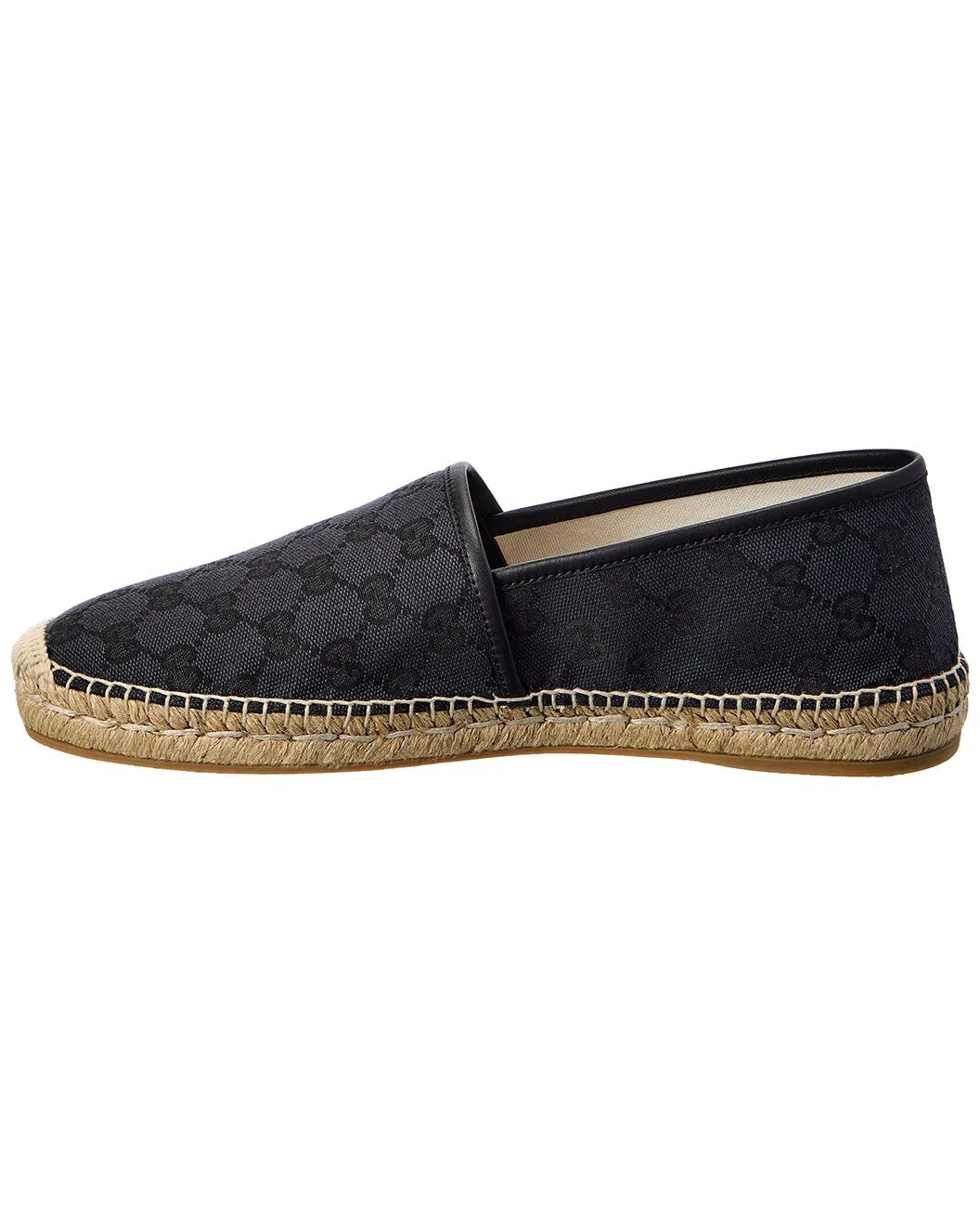 Gucci GG Canvas Men Espadrilles In Black