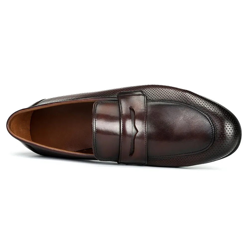 Handmade Full Grain Leather Penny Loafer Shoes