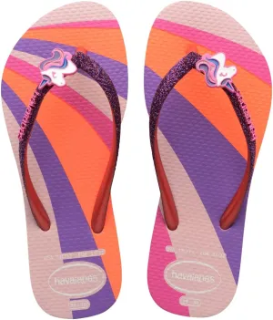 Havaianas Girl's Kids Slim Glitter Sandal Candy Pink Flip Flop