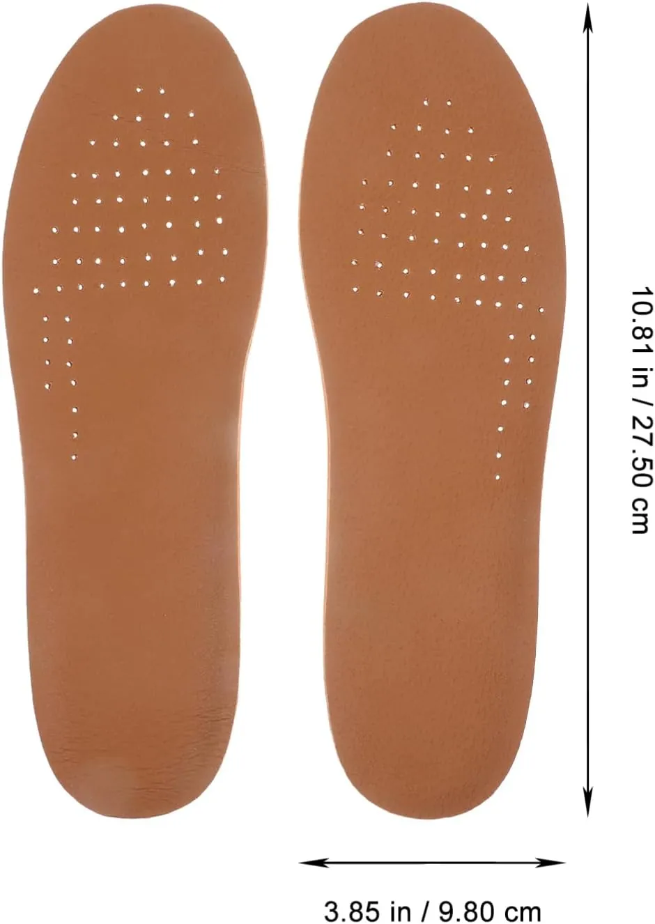 Height Increase Insoles Women Men's Shoe Lifts Comfortable Pig Skin Inserts 1.5cm Taller Pads Prevent Size s