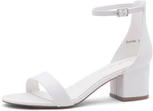 Herstyle Women’s Low Heels – Open Toe Chunky Block Heeled Sandals with Ankle Strap | Comfortable Dressy Short Heels for Prom, Wedding, Party & Office