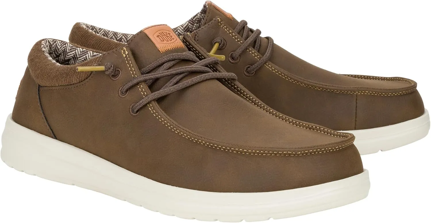 Hey Dude Men's Paul | Men’s Shoes | Men's Lace Up Loafers | Comfortable & Light-Weight