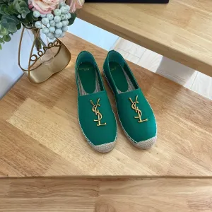 High-quality for low cost DARK Laurent SLIP YVES SL ON GREEN LOGO Price-match guarantee Saint CANVAS