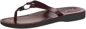 Holy Land Market Men/Women Biblical Jesus Leather Sandals/Slides From Jerusalem (Jericho Style II)