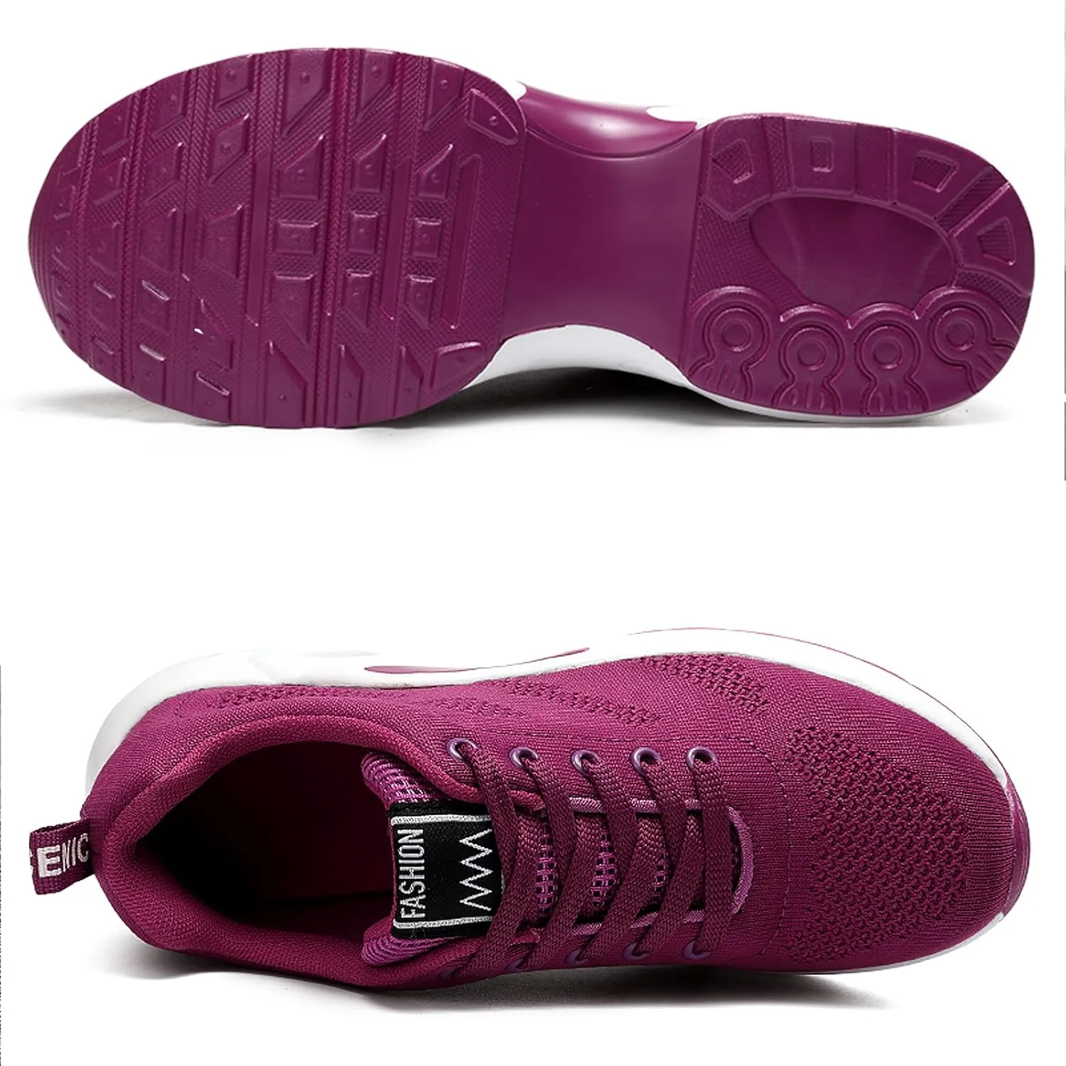 ihinzry Women's Air Running Shoes Lightweight Comfortable Non-Slip Walking Shoe Outdoor Breathable Fashion Mesh Sneakers
