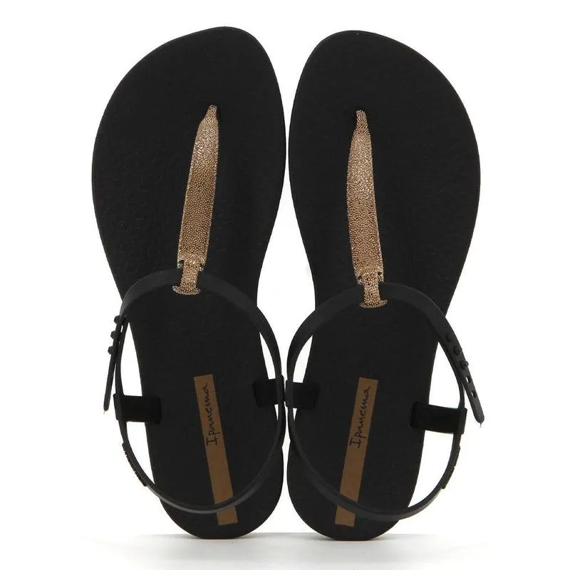 Ipanema Back Strap Sandals - Black/Gold