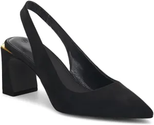 Jeimpoey Womens Slingback Chunky Heels Point-toe Pump Shoes Block Heel Summer Sandals Low-heel Party Shoes