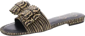 Jessica Simpson Womens Avrena Slip On Open Toe Slide Sandals