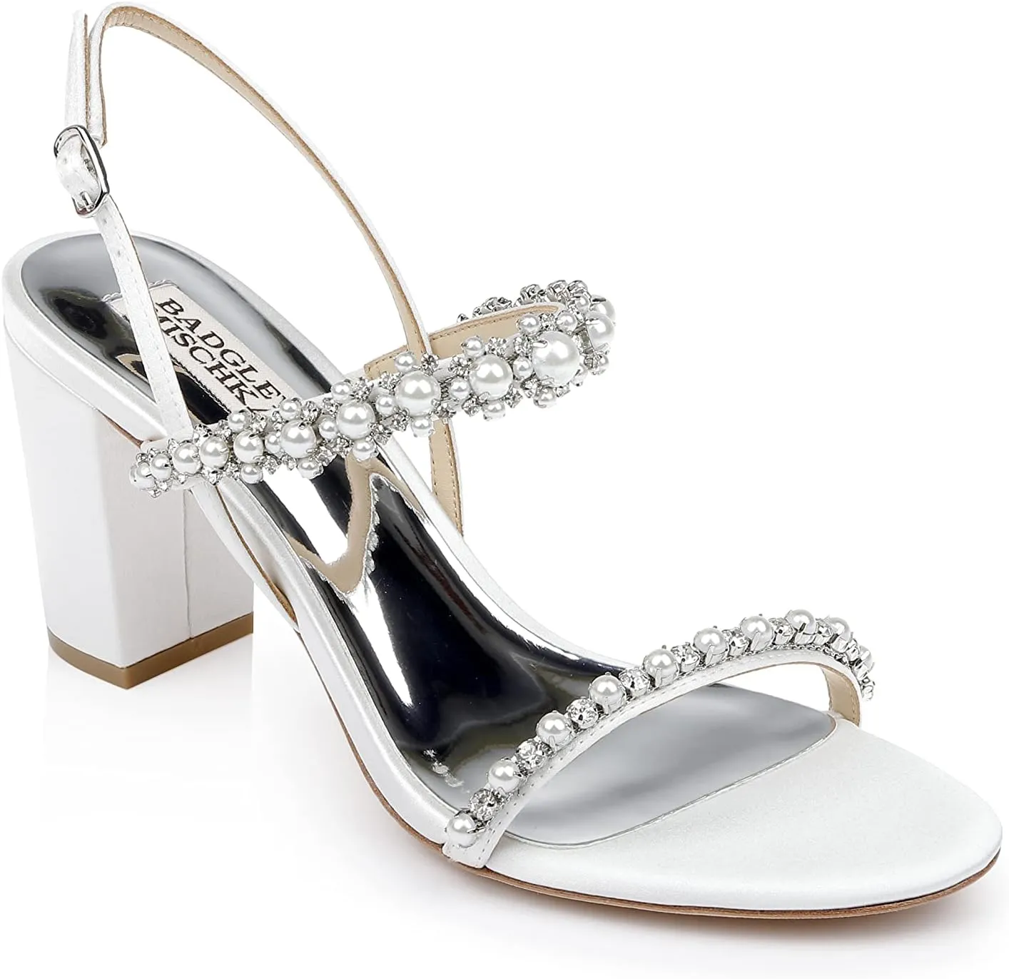 Jewel Badgley Mischka Women's Natasha Block Heels by Badgley Mishcka Heeled Sandal