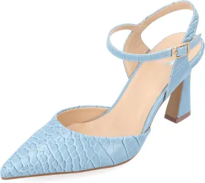 Journee Collection Womens Nixey Faux Leather Ankle Strap Pumps