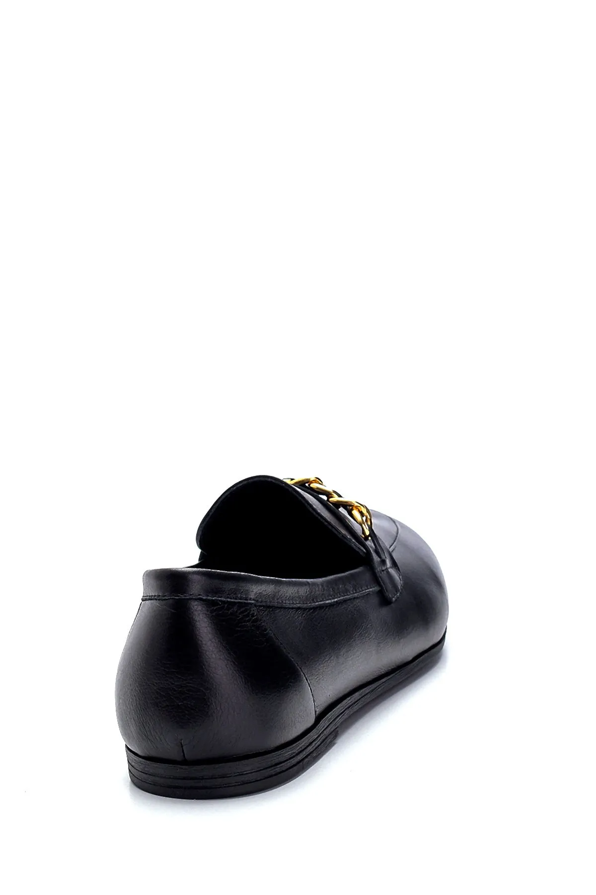 Kadın Deri Zincir Detaylı Loafer