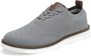 KESCOO Men's Casual Dress Shoes Comfortable Oxfords Fashion Business Footwear Mesh Walking Sneakers