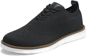 KESCOO Men's Casual Dress Shoes Comfortable Oxfords Fashion Business Footwear Mesh Walking Sneakers