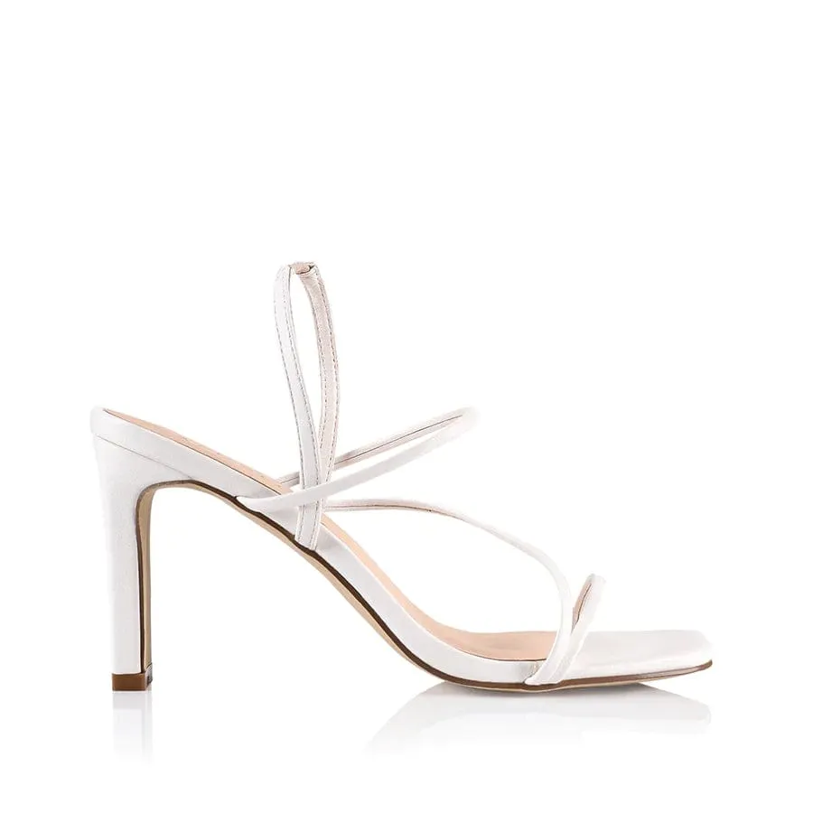 King Strappy Heel - White