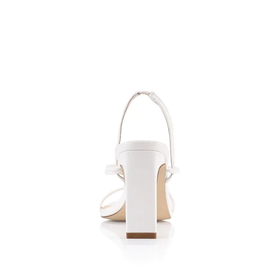 King Strappy Heel - White