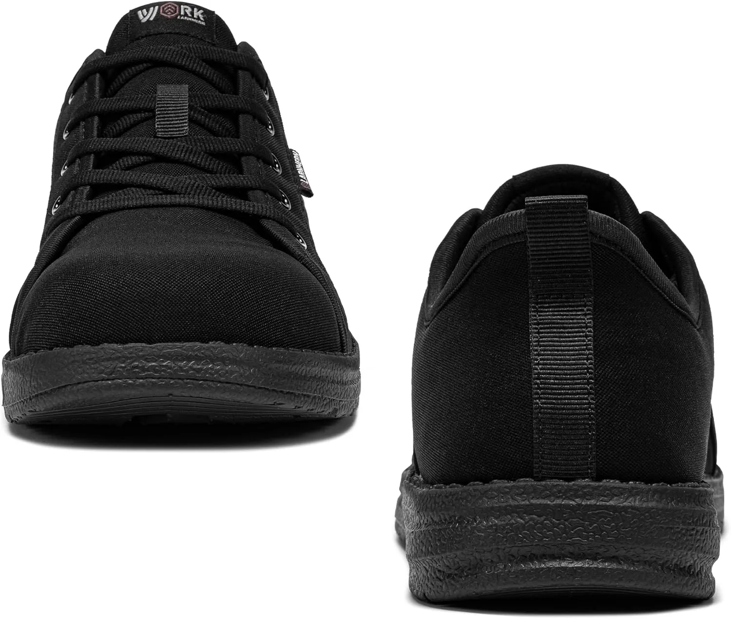 LARNMERN Steel Toe Shoes Men Hands Free Work Shoes Slip On Safety Toe Sneakers Lightweight Comfortable Walking