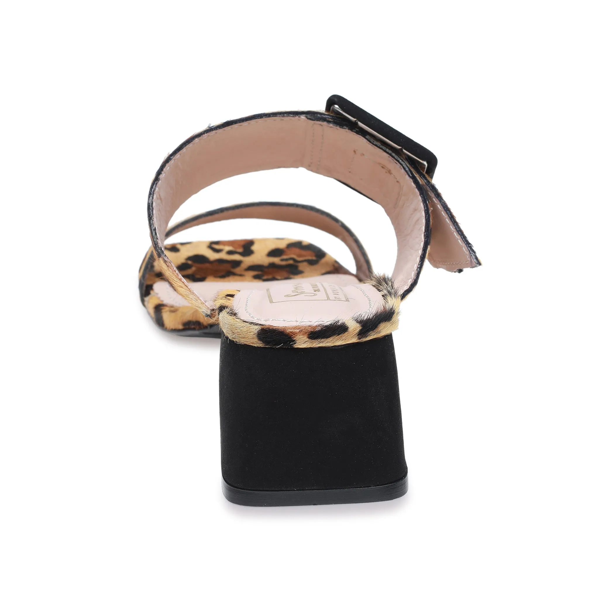 Leopard Print Two Strap Sandal