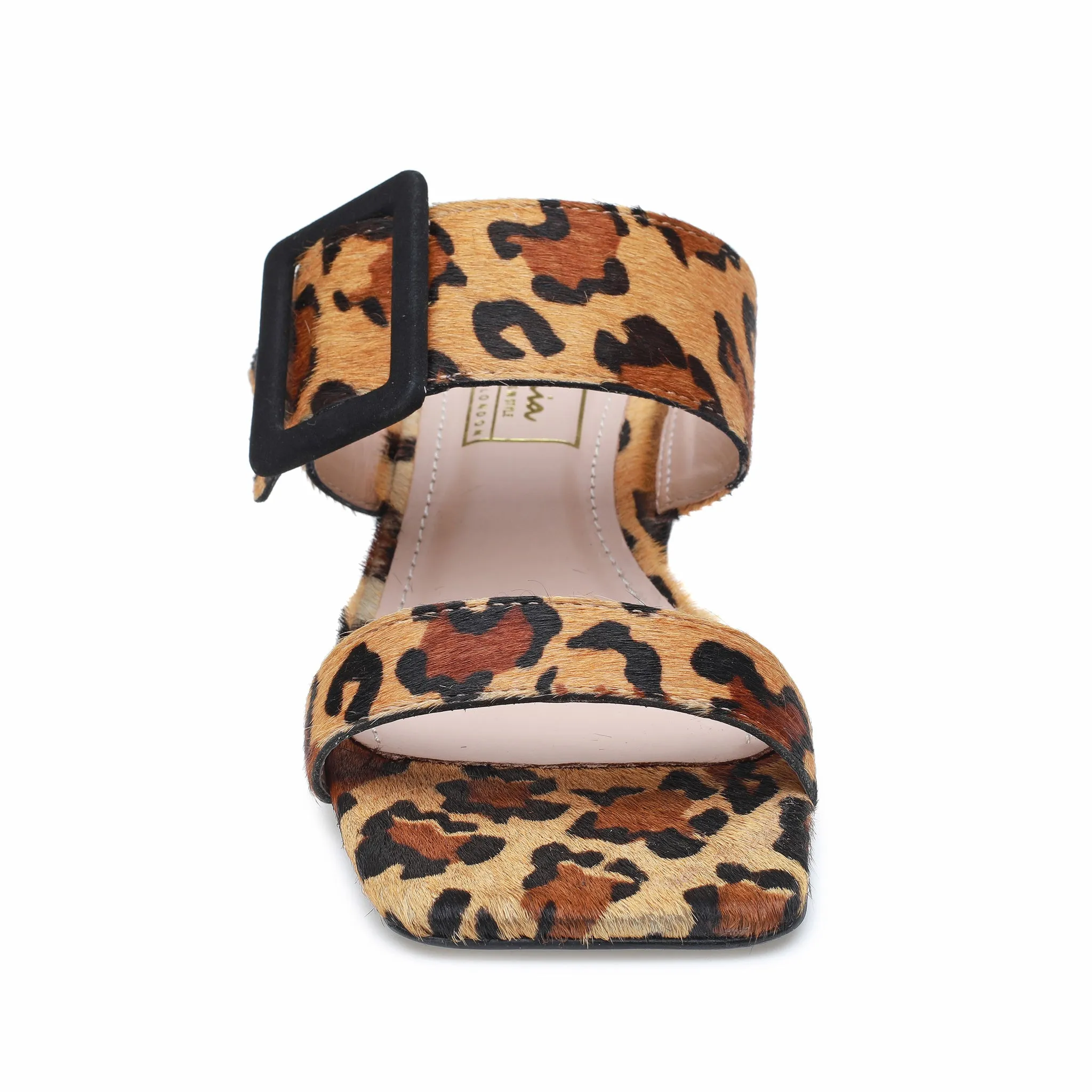 Leopard Print Two Strap Sandal