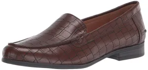 LifeStride Womens Margot Loafer, Brown Croc, 7 US
